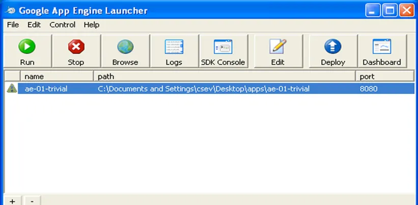 GAE Application Logs