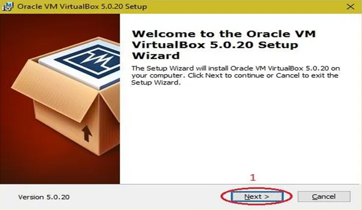 VirtualBox Setup Step 1