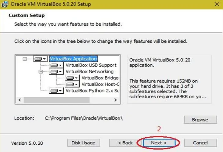 VirtualBox Setup Step 2