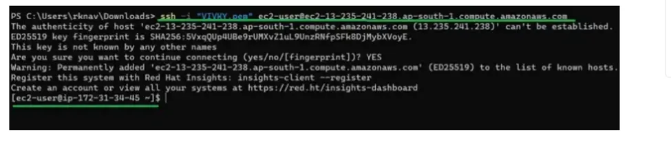 Terminal Connection